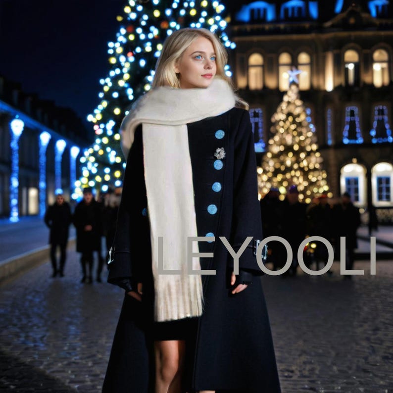 White Mohair Winter Scarf: Thickened Warm Solid Color