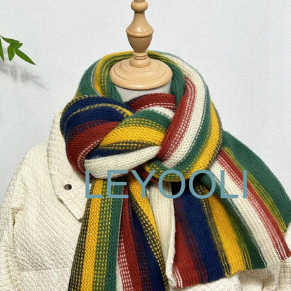 Custom Embroidered Cotton Knit Scarf – Personalized Winter Wrap