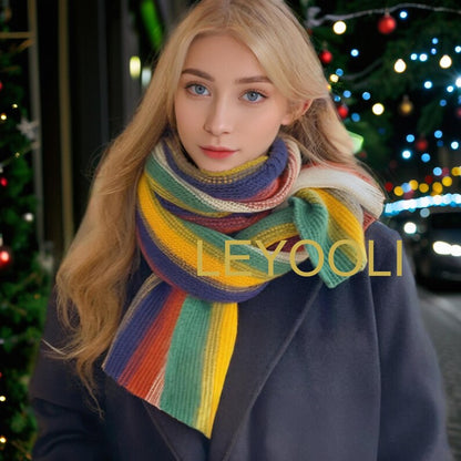 Custom Embroidered Cotton Knit Scarf – Personalized Winter Wrap