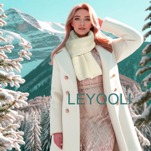 Hand Knitted White Scarf, Cotton Yarn, Warm Winter Scarf (165x22cm)