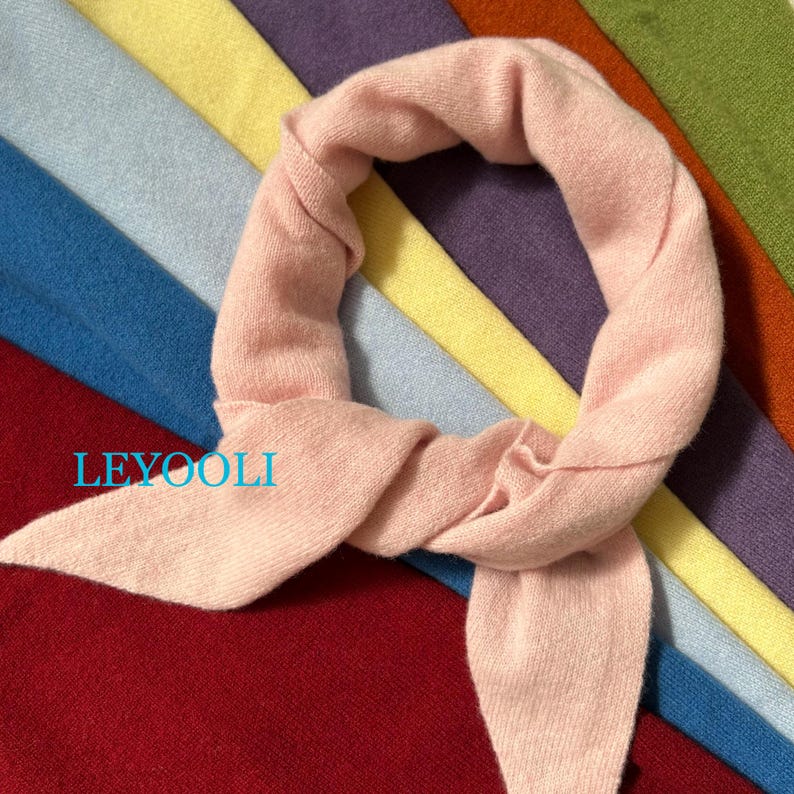 Wool Triangle Scarf: Soft Knit Shawl Wrap - Elegant Winter Neck Scarf