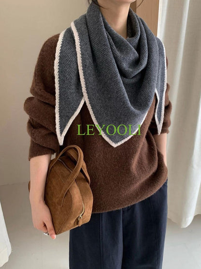 Handmade 100% Wool Charcoal Grey Shawl Wrap | Versatile Triangular Scarf | Soft Warm Winter Wrap | Timeless Knit Gift for Her